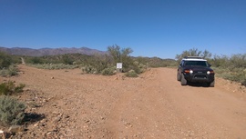 Old Black Canyon Highway - Waypoint 13: Private Road and Camping to North