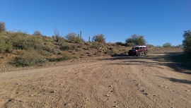 AZCO Mine Road - Waypoint 14: 9959, 9958, and 9999 intersection