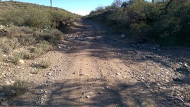 AZCO Mine Road - Waypoint 13: Upper and Lower Terminator Intersection