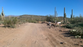 AZCO Mine Road - Waypoint 8: Little Pan Mine Road Intersection