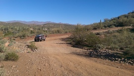 Little Pan Mine Road - Waypoint 10: Split Bottom Intersection