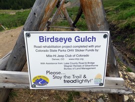 Birdseye Gulch - Waypoint 6: Repaired Mud Bog