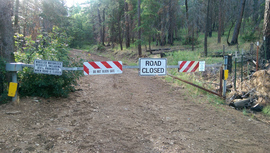 East Pocket Road - Waypoint 32: Closed Gate