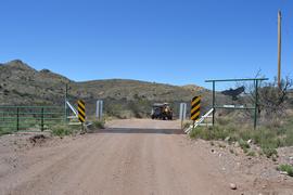 Jackson Cabin/Muleshoe Ranch Road FR #691, Arizona - Waypoint 2: Muleshoe Ranch Boundary - Cattle Guard