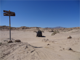 Pumpkin Patch Trail - Ocotillo Wells SVRA - Waypoint 1: Pumpkin Patch Trailhead