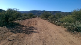 AZCO Mine Road - Waypoint 8: Little Pan Mine Road Intersection