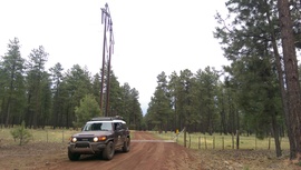 Fry Lake Trail - Waypoint 6: Power lines and Cattle Gard