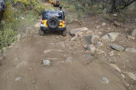 Charouleau Gap / FR# 736 - Waypoint 25: Steep Boulder Descent