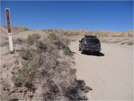 Tectonic Gorge - Ocotillo Wells SVRA - Waypoint 1: Tectonic Gorge Trailhead