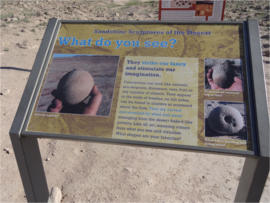 Pumpkin Patch Trail - Ocotillo Wells SVRA - Waypoint 10: Pumpkin Patch Displays