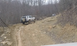 Windrock Trail 22 - Waypoint 8: Rock and Steep Grade