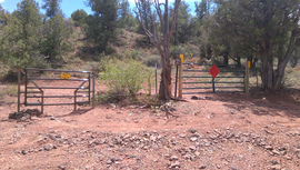 Oak Creek Homestead - Waypoint 9: Locked gate