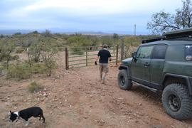 Charouleau Gap / FR# 736 - Waypoint 38: Coronado Forest Boundary Gate