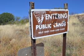 Jackson Cabin/Muleshoe Ranch Road FR #691, Arizona - Waypoint 12: Entering Public Lands