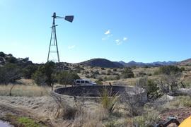 Jackson Cabin/Muleshoe Ranch Road FR #691, Arizona - Waypoint 16: Water Tank & Decommissioned Windmill