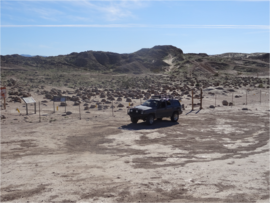 Pumpkin Patch Trail - Ocotillo Wells SVRA - Waypoint 9: Pumpkin Patch Parking Area